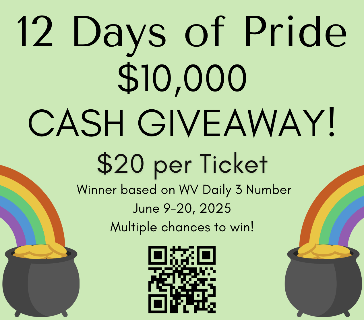 Pride Raffles 12 Days of Pride Raffle - Berkeley Springs Pride